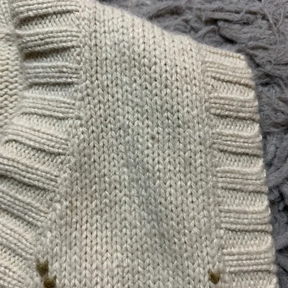 Vintage Y2K beige argyle heart Charlotte Russe fitted sweater vest sz M - Picture 9 of 9